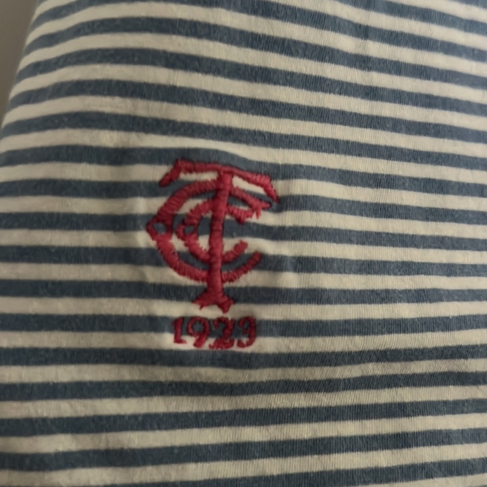 Men’s Johnnie O Blue Striped Polo Size M - Picture 4 of 6